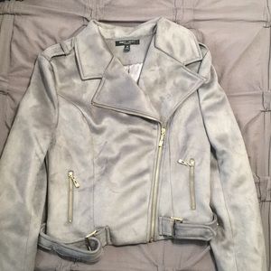Grey suede jacket
